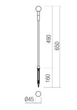 Talna svetilka TORCH PICHET H65 LED 1.5W IP65 DG 2700K (Ro) - slika 2