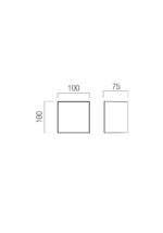 Stenska svetilka KODIAK AP LED SMD 5W IP65 WH CCT 3000K-4000K - slika 2