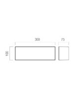 Stenska svetilka KODIAK AP LED SMD 15W IP65 WH CCT 3000K-4000K - slika 2