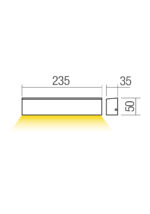 Stenska svetilka OMNIA AP LED 13.5W IP54 SWH 2700K - slika 2