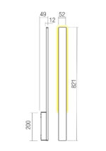 Stenska svetilka REFLEXA AP LED SMD 10W IP54 SW 3000K - slika 2