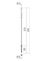 Talna svetilka TORCH PICHET H95 LED 1.5W IP65 AB 2700K - slika 2