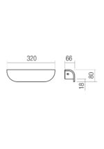 Stenska svetilka LID AP LED 8.8W IP65 DG 3000K - slika 2
