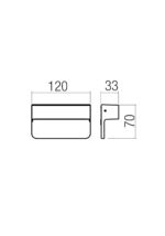 Stenska svetilka KANT STEP LIGHT LED 3W 220-240V IP65 CCT 2700K-3000K CO (5.1.2) 26MM - slika 2