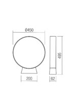 Talna svetilka ONIRO ST H50 LED 15W IP65 CO 2700K - slika 2