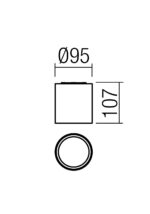 Stropna svetilka XIA PL LED 19W IP65 2700K SWH (5.1.2) Ro - slika 2