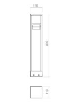 Talna svetilka XROCK ST H60 LED 9W IP65 CT 2700K - slika 2