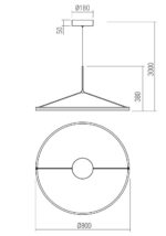 Stropna svetilka ORBIT 01-3839 - slika 3