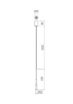 Stropna svetilka ITO SU LED H400 6W 3000K SWH - slika 3