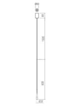 Stropna svetilka ITO SU LED H800 6.2W 2700K SBK - slika 3