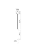 Stropna svetilka KANJI SU LED H350 6.2W 3000K SAND COFFEE - slika 3