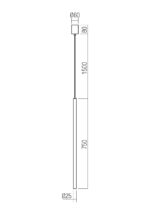 Stropna svetilka KANJI SU LED H750 6.2W 2700K FOGGY NICKEL - slika 3