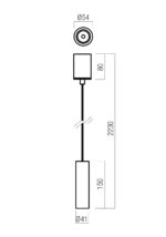 Stropna svetilka TAKTO SU LED 8.6W 2700K MBK (5.1.2) TRIAC - slika 3