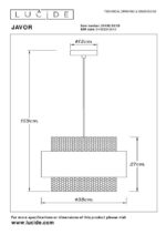 Tekstilni lestenec JAVOR 2343543